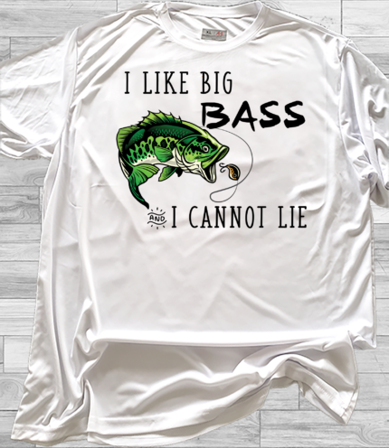 I Like Big Bass fishing T-shirt